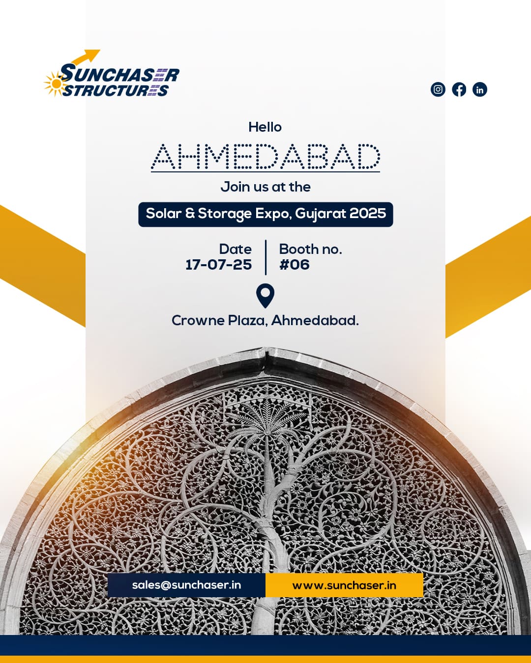 Sunchaser Structures at Solar & Storage Expo 2025 – Ahmedabad