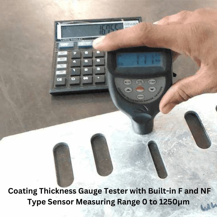 Coating Thickness Gauge Tester — F & NF Type Sensor, 0–1250µm
